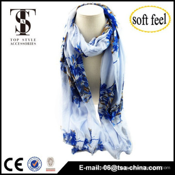 2015 design elegante moda chinesa design cachecóis viscose china design xaile